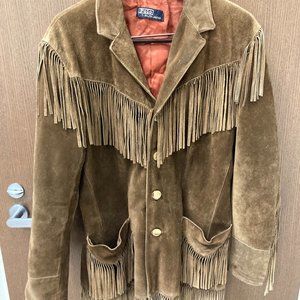 Vintage Ralph Lauren hippy suede fringe jacket